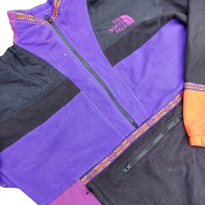 The North Face 92 Rage Fleece Quarter Zip Gorpcore Aztec Pullover Size M 90s Y2K